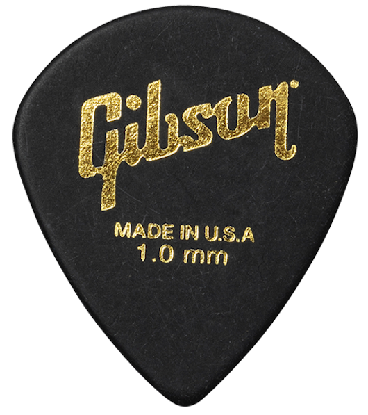 Púas de guitarra Modern 6 unidades negras 1.0mm púas de guitarra