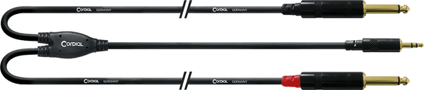 Cable Y Divisor Minijack Estéreo/2 Jacks Mono Largos 3 M