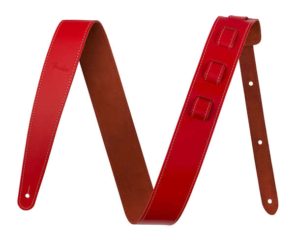 2" Correa de cuero Essentials Roja