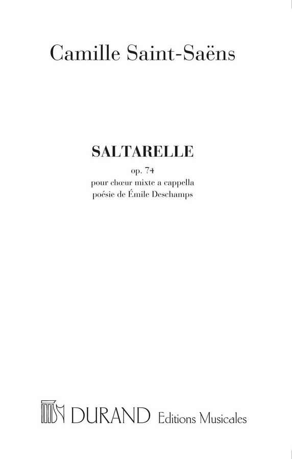 Saint Saens C. - Saltarelle Op 74 - 4 Voix D'hommes