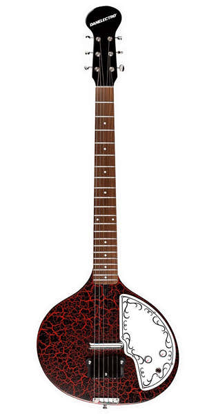 Danelectro Babysitar Red Crackle