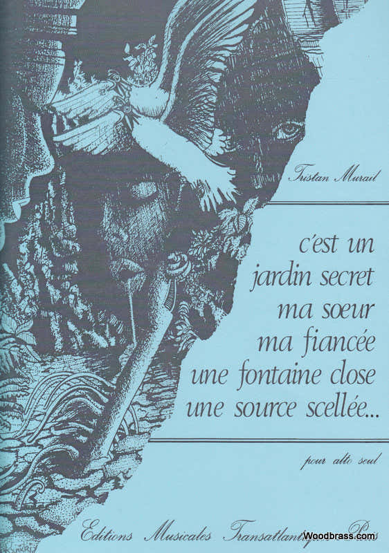 MURAIL T. - C'EST UN JARDIN SECRET... - ALTO SOLO