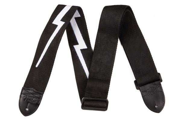 2" Correa de nailon con rayo Negra