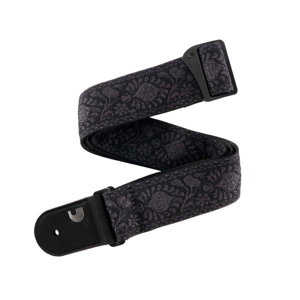 Correa de Guitarra Tejida Monterey Black Tubular