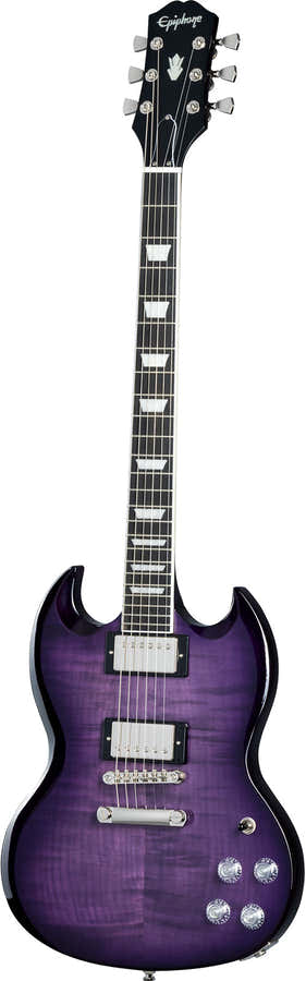 SG Modern Purple Burst flameado IBGCS