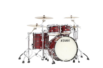 STARCLASSIC MAPLE STAGE 22 DRUM KIT CHROME SHELL HARDWARE RED OYSTER