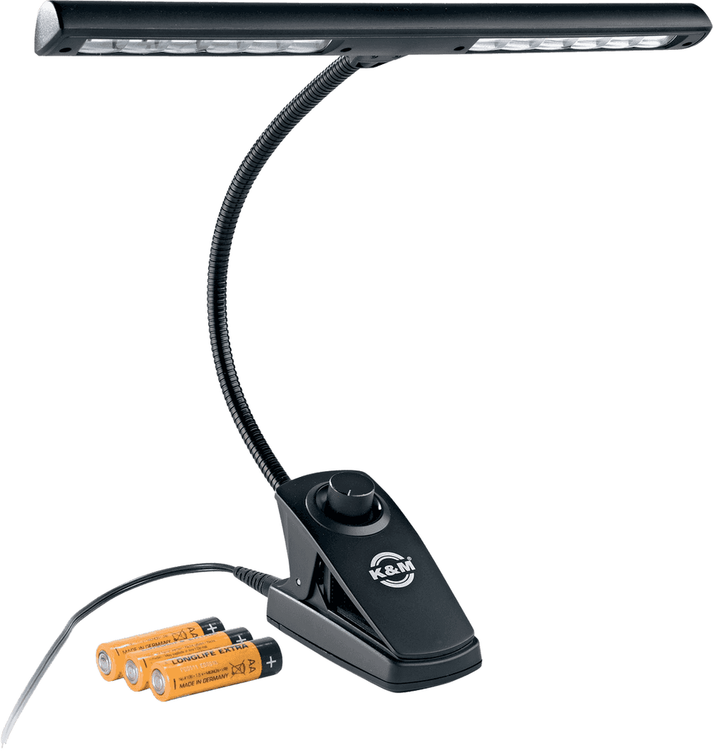 K&M 12295 MUSIC STAND LIGHT - BLACK