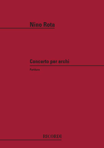 ROTA N. - CONCERTO PER ARCHI - CONDUCTEUR