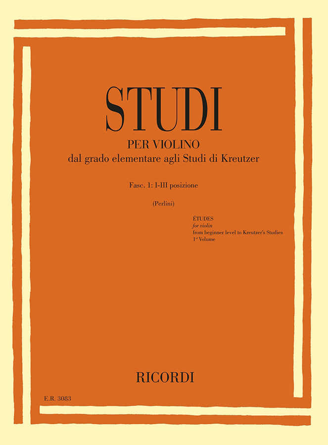 Studi Per Violino - Fasc. I: I-iii Posizione
