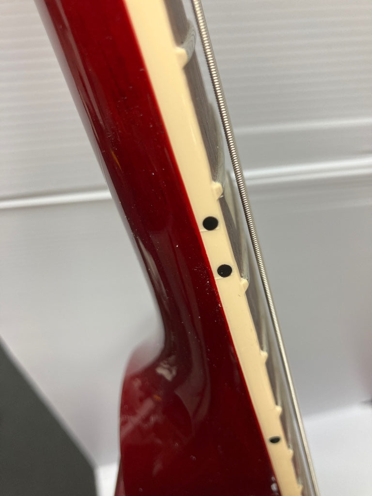 Les Paul Studio Rojo vino Ribete crema Stock B