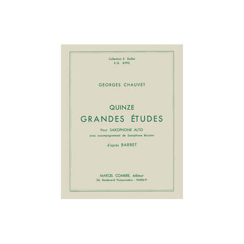 Chauvet - Grandes Études (15) - Saxophone