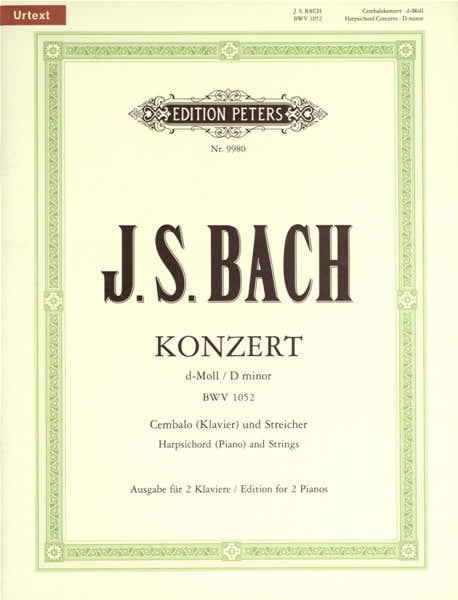 Bach Johann Sebastian - Concerto No.1 In D Minor BWV 1052 - Piano 4 Hands