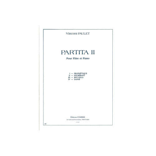 Paulet - Partita II - Flûte et Piano