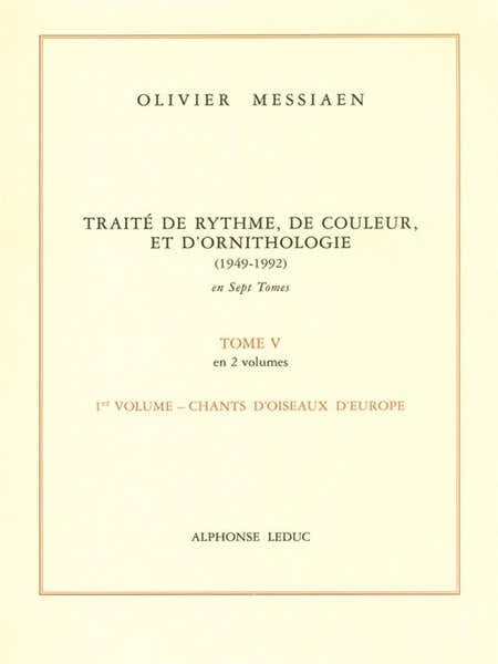 Traité de Rythme de Couleur et d'Ornithologie