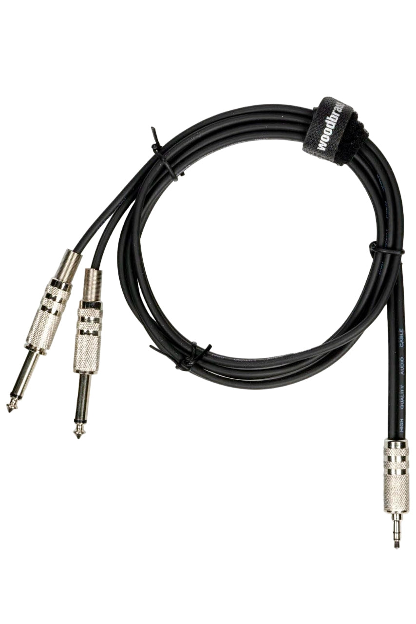 Cable Mini Jack Estéreo / 2 Jack Macho - 1 m - AC25