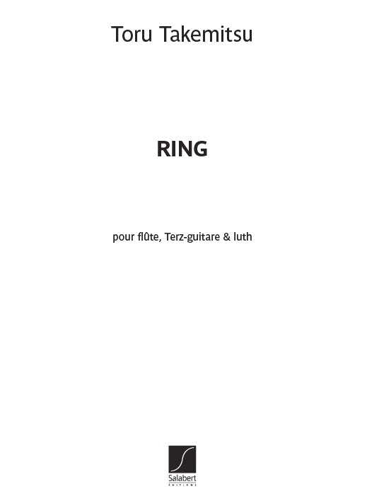 TAKEMITSU - RING - FLUTE GUITARE ET LUTH
