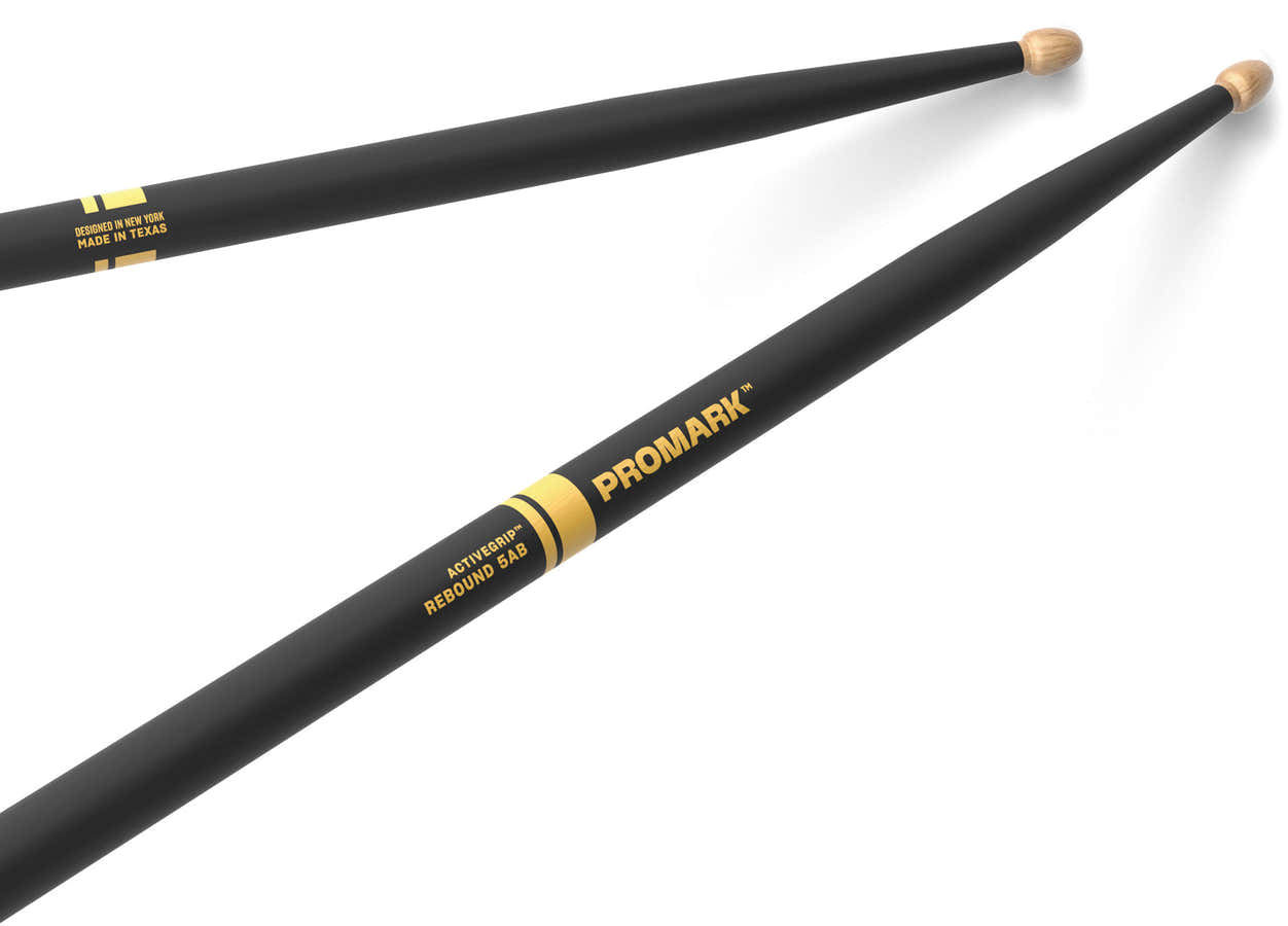 R5ABAG - Rebound 5AB ActiveGrip Hickory Drumstick Acorn Wood Tip