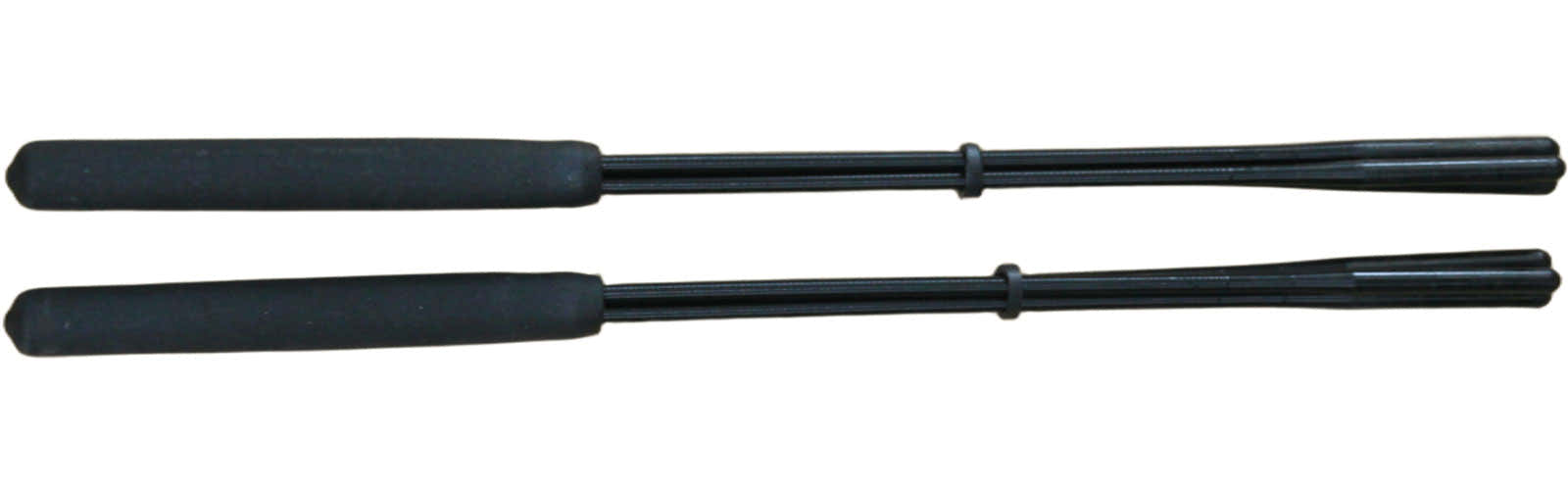 Baqueta de tamborim 3 hebras ensanchadas negra, 36cm - dura