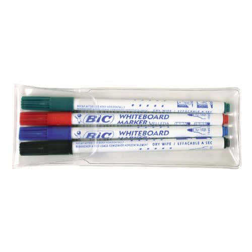 Fuzeau Estuche de 4 marcadores para pizarra