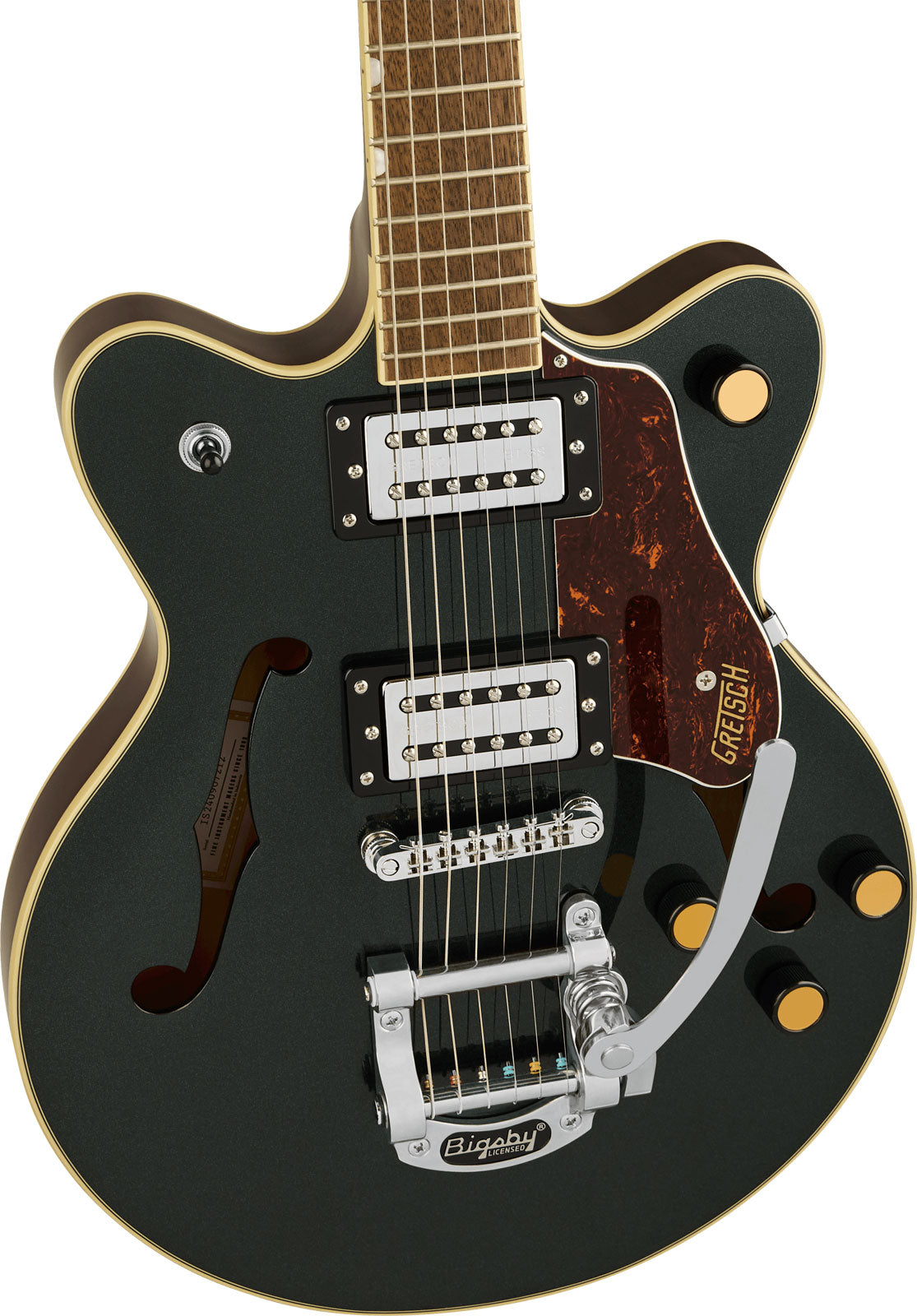 G2655T Streamliner Center Block Jr. Doble Cutaway con Bigsby LRL Cadillac Green