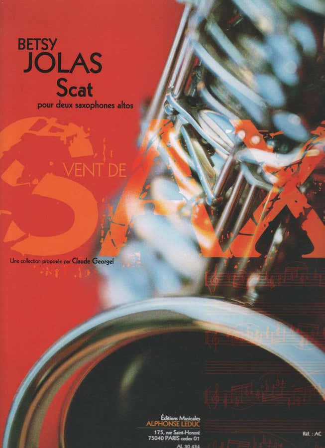 JOLAS BETSY - SCAT POUR 2 SAXOPHONES ALTOS