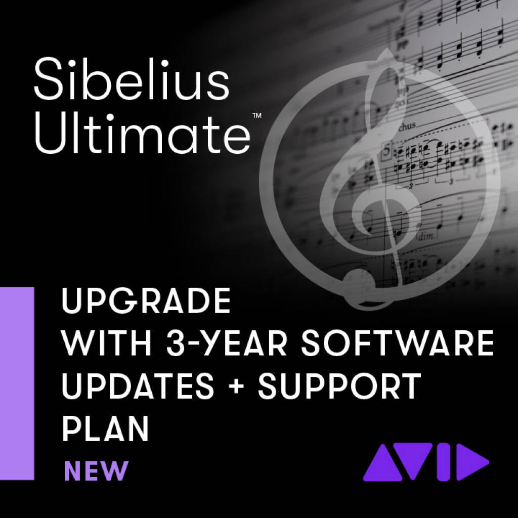 AVID Sibelius Ultimate 3Y Actualizaciones y asistencia