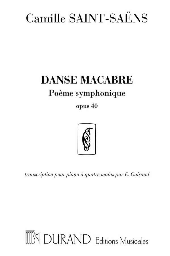 SAINT SAENS C. - DANSE MACABRE - PIANO 4 MAINS