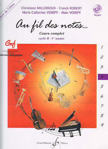 Au Fil Des Notes Vol.4 Eleve + CD