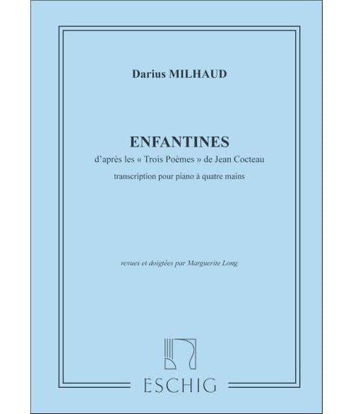 Milhaud D. - Enfantines - Piano 4 Mains