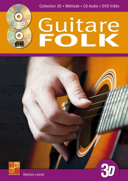 Tauzin Bruno - La Guitare Folk En 3D + CD + DVD