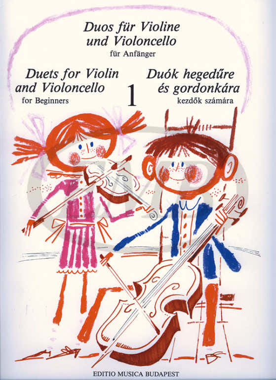 DUETS FOR VIOLIN AND VIOLONCELLO FOR BEGINNERS