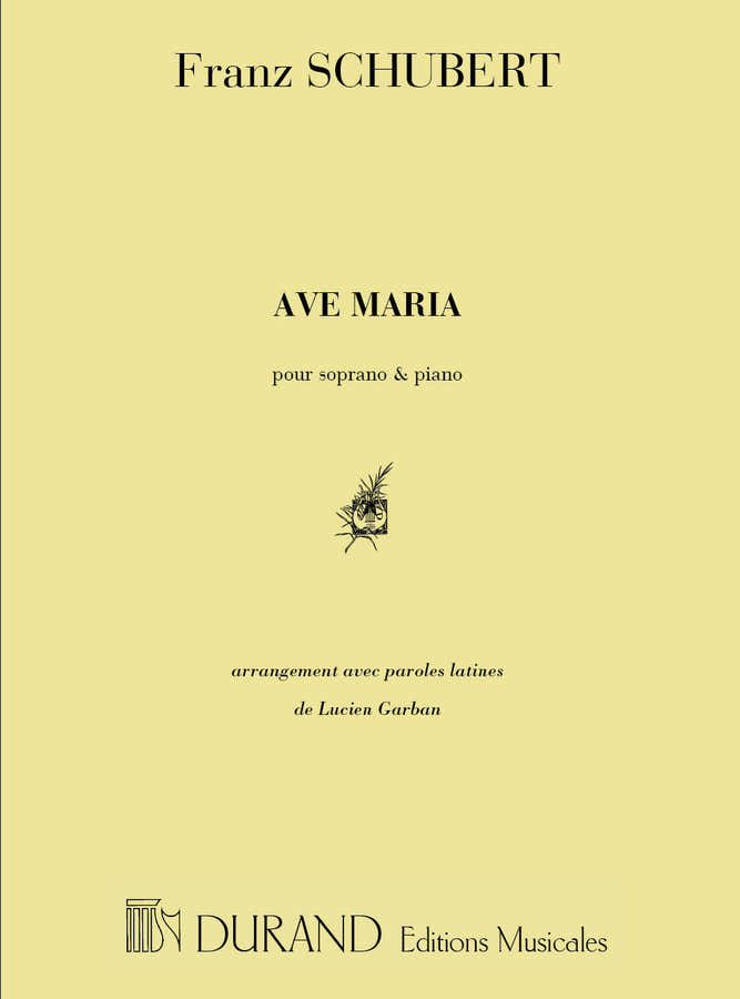 SCHUBERT - AVE MARIA - VOIX SOPRANO ET PIANO