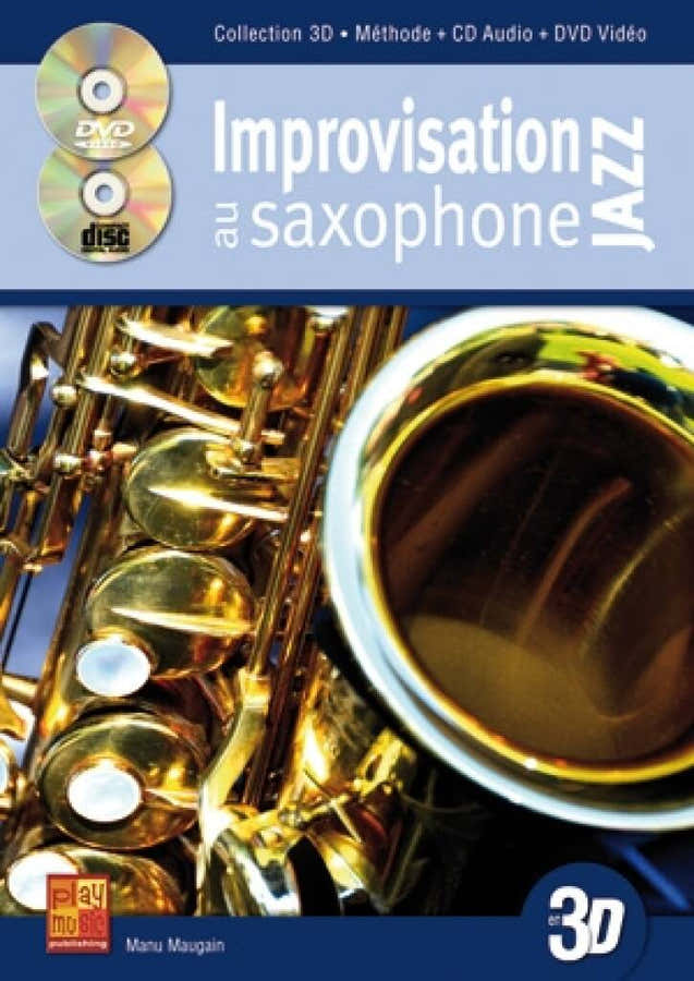 Maugain Manu - Impro Jazz En 3D + CD + DVD - Saxophone Mib