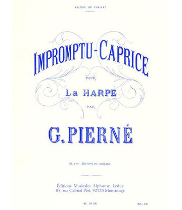 PIERNE GABRIEL - Impromptu-Capricho OP.9 TER - Arpa