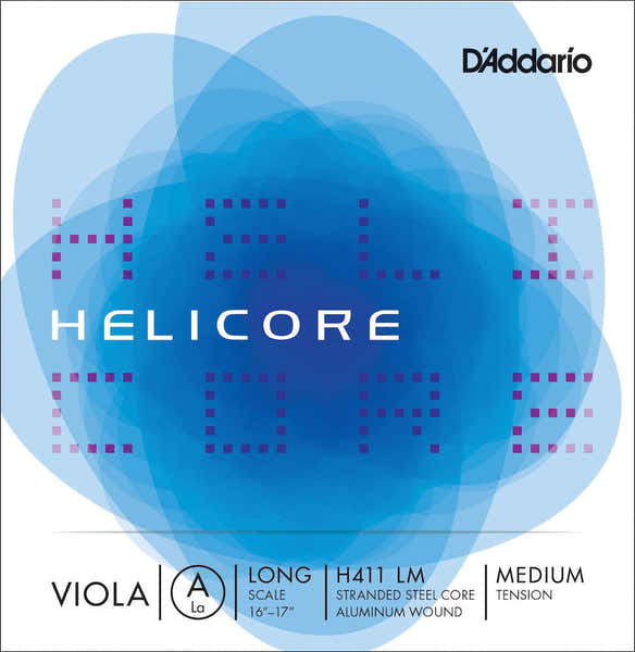 D'ADDARIO HELICORE VIOLA SINGLE A STRING LONG SCALE MEDIUM TENSION