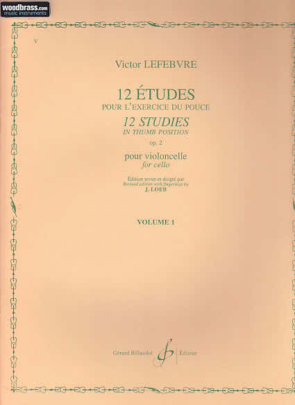 Lefevre Victor - 12 Etudes Opus 2 Volume 1