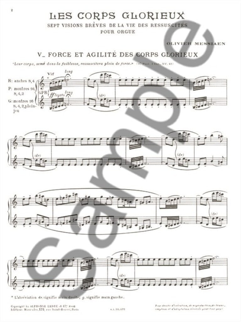 Messiaen Olivier - Les Corps Glorieux Vol.3 - Orgue