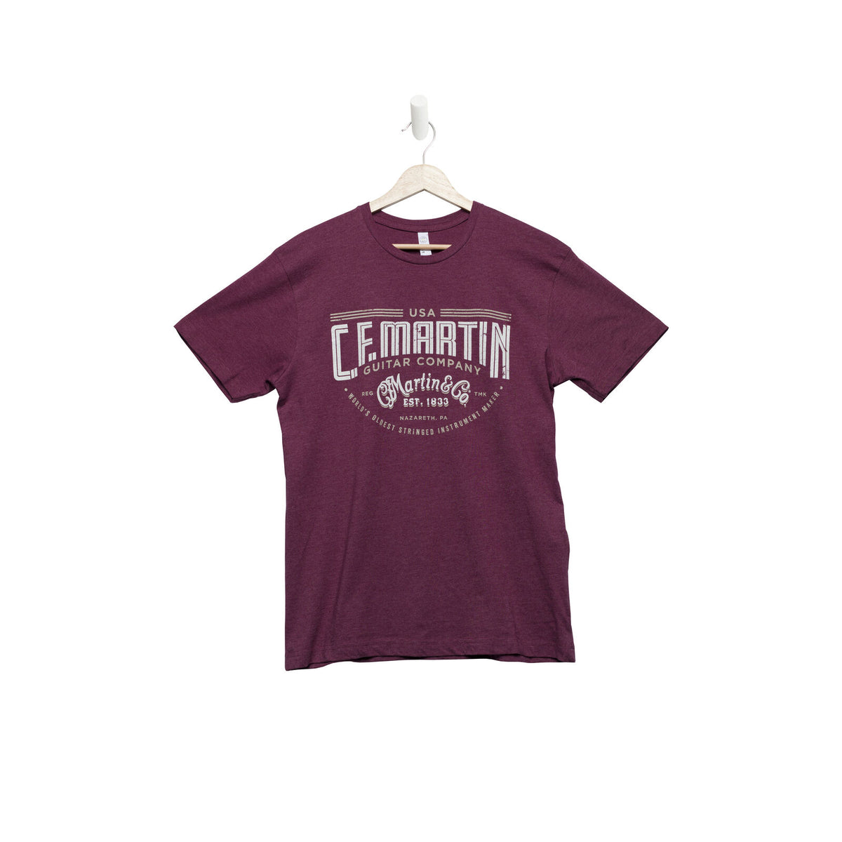 C.F. Martin & Co Tee-Shirt Worldsoldest,Vinburgundy,S