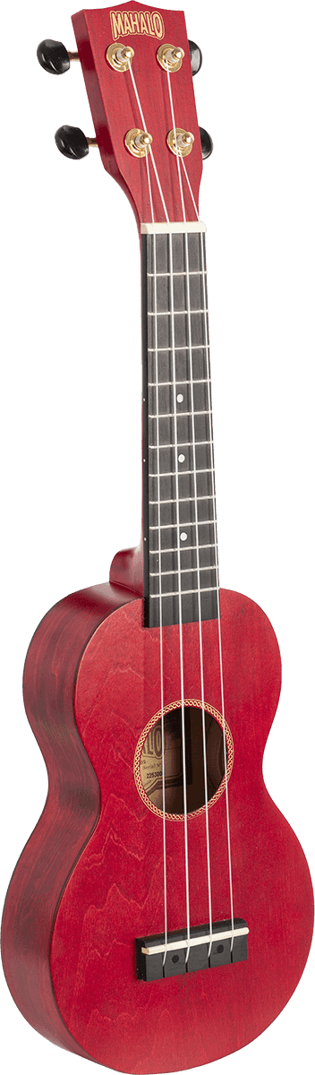 Ukelele Soprano Slim Rojo Satinado + Funda