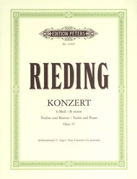 Rieding O. - Violin Concerto In B Minor Op.35 - Violin And Piano
