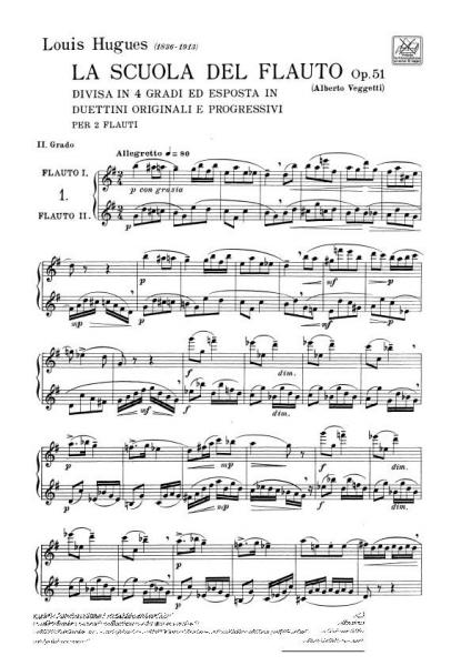 Hugues L. - Escuela de flauta dividida en 4 grados Vol.2 - Flauta