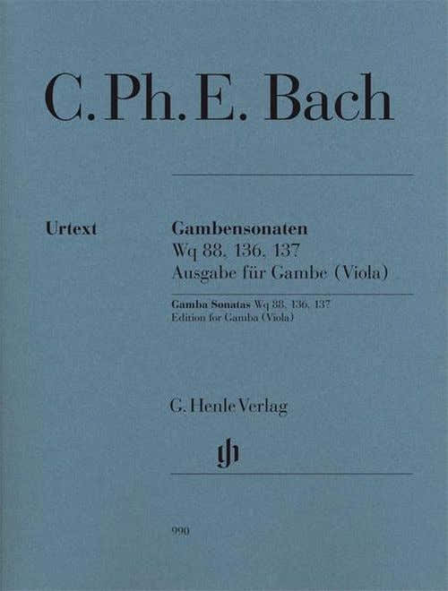 C.P.E. - Gambensonaten Wq 88 136 137