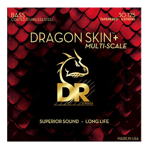 30-125 Multi-Scale Dragon Skin+ recubiertas 6 cuerdas calibre medio cónicas