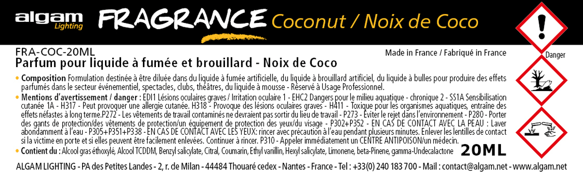 Perfume para Líquido de Humo y Niebla Coco 20ML