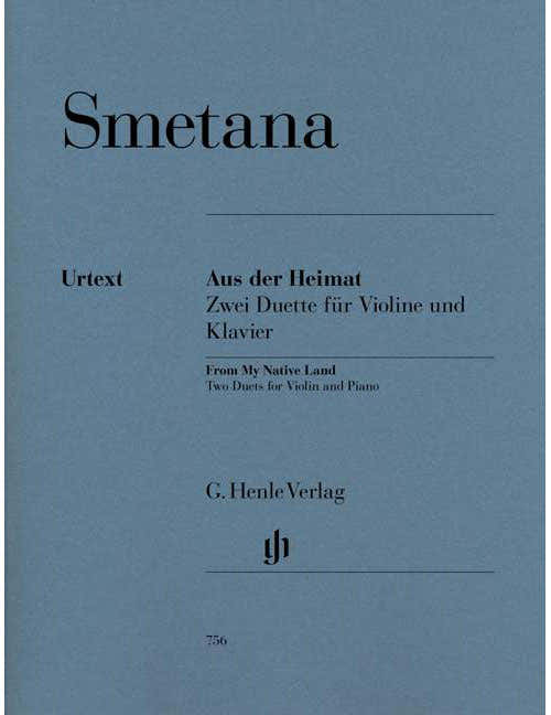 Smetana - Du Pays Natal ? Deux Duos Pour Violon et Piano - Violon et Piano