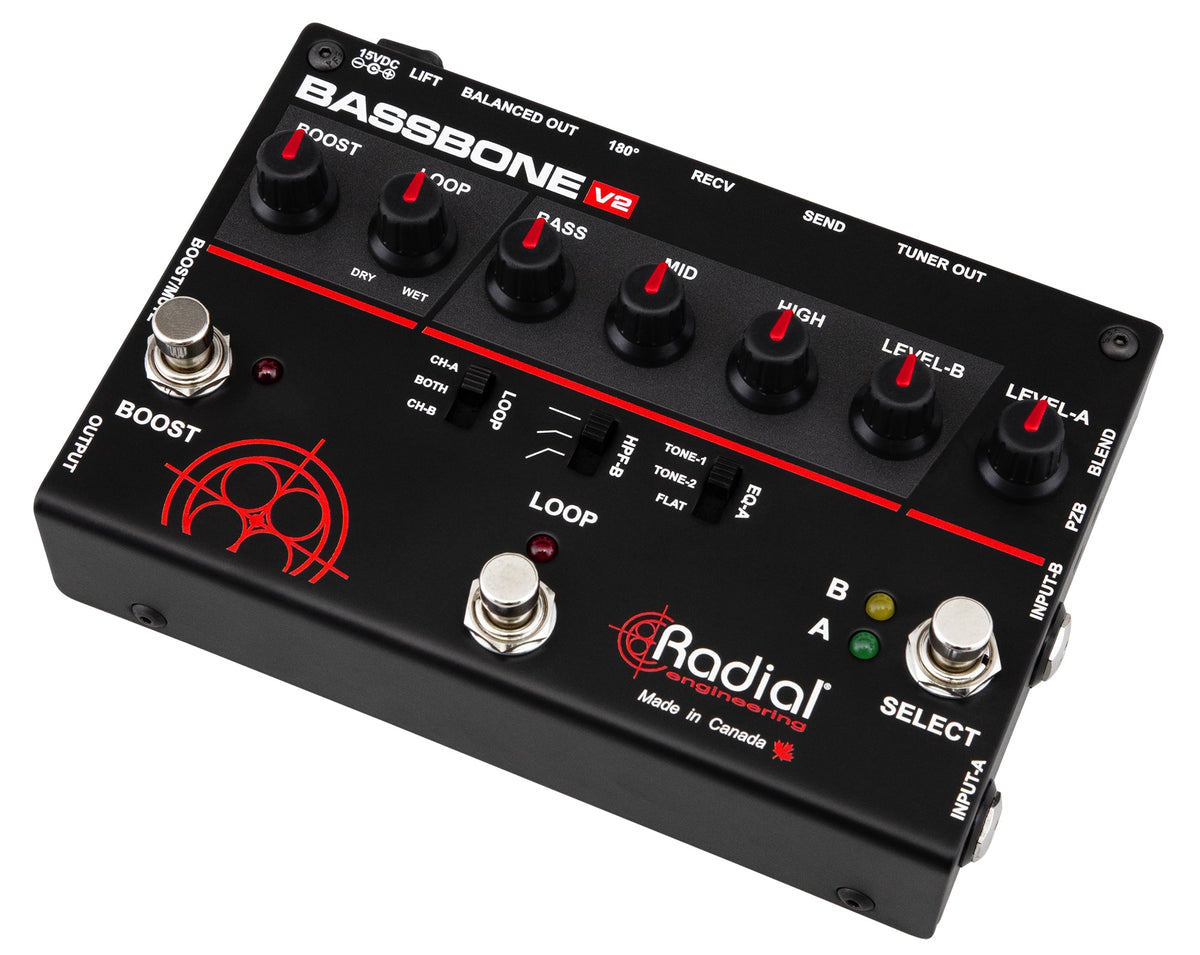 Radial Preamplificador de bajo 2 Canales