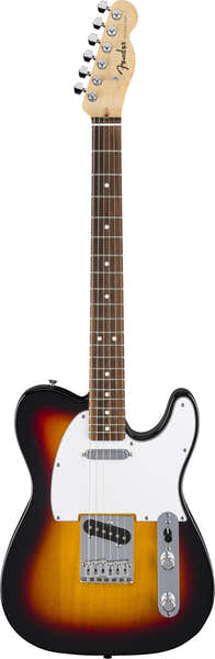 Telecaster Standard LRL Golpeador blanco Sunburst de 3 colores