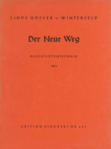 HOFFER-VON WINTERFELD L. - DER NEUE WEG - ALTBLOCKFLOTE