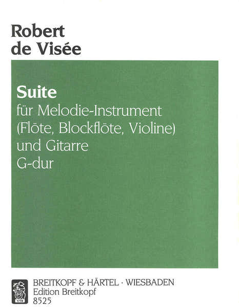 Visee Robert De - Suite G-Dur - Recorder Guitar