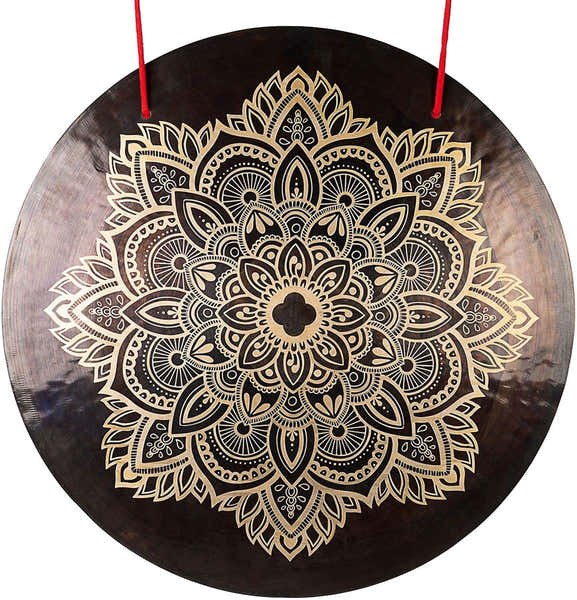 Sela Percussion Wind Gong 20" Flower Mandala